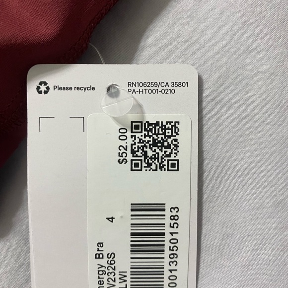 NWT lululemon energy bra - Picture 3 of 3